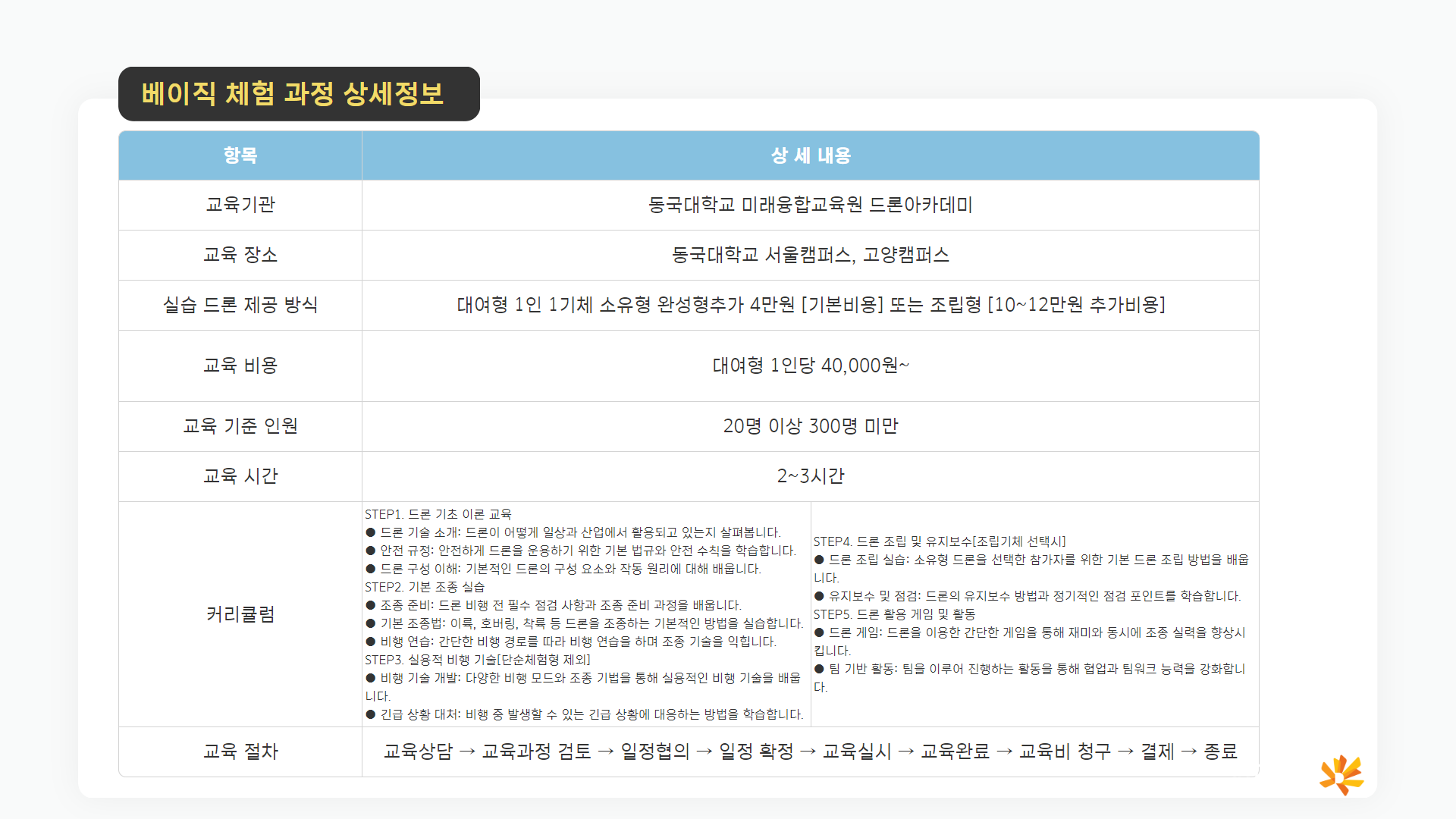 베이직 체험반 안내6